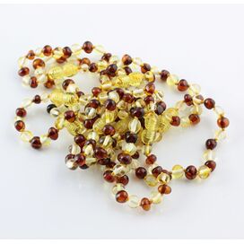 10 BAROQUE Baltic amber teething bracelets 14cm