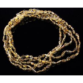 5 Honey BEANS Baltic amber adult necklaces 55cm
