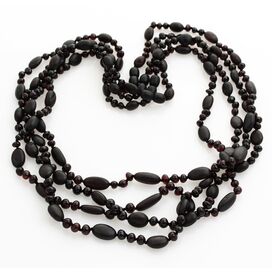 4 Cherry BEANS n NUGGETS Baltic amber necklaces 56cm