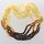 5 Raw Rainbow BAROQUE Baltic amber adult necklaces 55cm