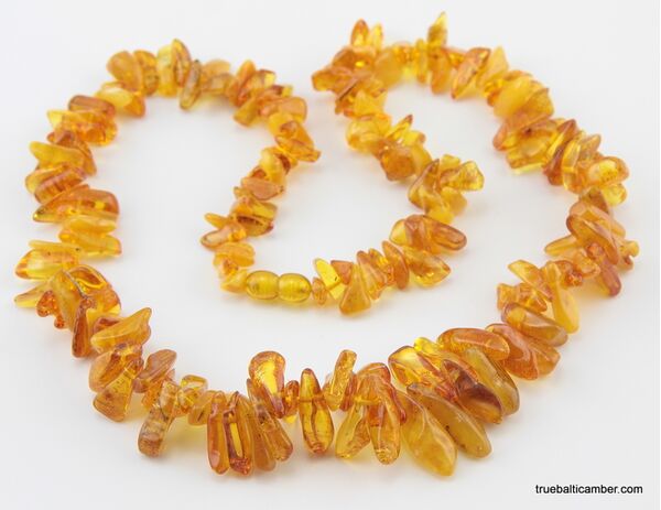 Honey THORNS Baltic amber necklace 24in