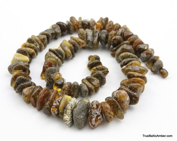 Large HEALING Baltic amber beads necklace 23in