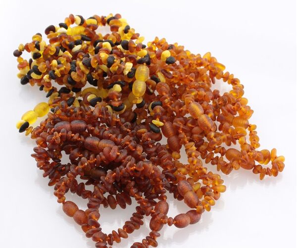 30 Raw CHIPS Baltic amber teething bracelets 14cm