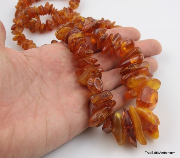 Large Vintage Baltic amber necklace 28in