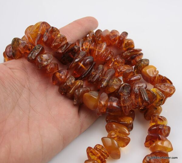 Large Vintage Baltic amber necklace 158g 31in