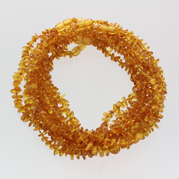 10 Honey CHIPS Baltic amber teething Baby necklaces 32cm