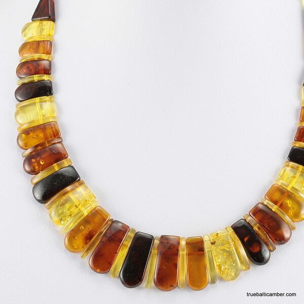 Beautiful Multi pieces Baltic amber choker 18in
