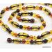 Long combination Baltic amber neclace 30in
