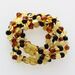 5 Multi BAROQUE Baltic amber adult bracelets 18cm