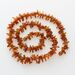 Cognac Thorns Baltic amber Nuggets Necklace 62cm