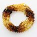 10 Rainbow BAROQUE Baltic amber teething necklaces 33cm