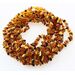 10 Raw Multi CHIPS Baltic amber teething necklaces 32cm