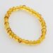 Honey BAROQUE Baltic amber stretch bracelet 19cm
