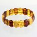Multi pieces Baltic amber elastic bracelet 19cm