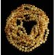10 Unpolished Mix BAROQUE Baby teething Baltic amber necklaces 32cm