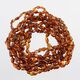 10 Cognac BEANS Baltic amber teething necklaces 32cm