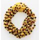 9 Raw Multi BAROQUE Baltic amber teething necklaces 28cm