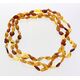 3 Raw Mix BEANS Baltic amber adult necklaces 45cm
