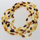 5 Multi BEANS Baltic amber adult necklaces 45cm