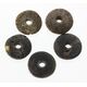 5 Raw Donut shape Baltic amber pendant medallion