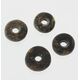4 Raw Donut shape Baltic amber pendant medallions