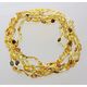 5 Mix BEANS Baltic amber adult necklaces 50cm