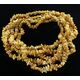5 Butter CHIPS Baltic amber necklaces 47cm