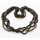 4 Dark ROUND beads Baltic amber adult necklaces 65cm
