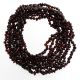 10 Ruby BAROQUE teething Baltic amber necklaces 36cm
