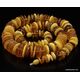 Butter buttons Baltic amber necklace 24in