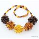 Beautiful Baltic amber pendant necklace 19in