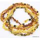 5 BUTTON beads Baltic amber necklace